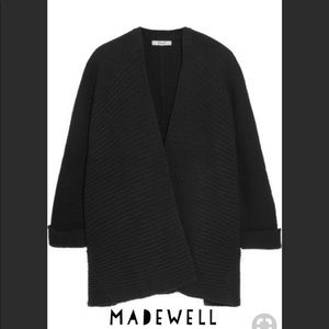 Madewell black wool cardigan M/L!